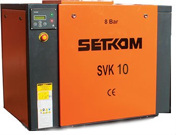 SVK 10 KAYIŞ KASNAK TAHRİKLİ VİDALI KOMPRESÖR